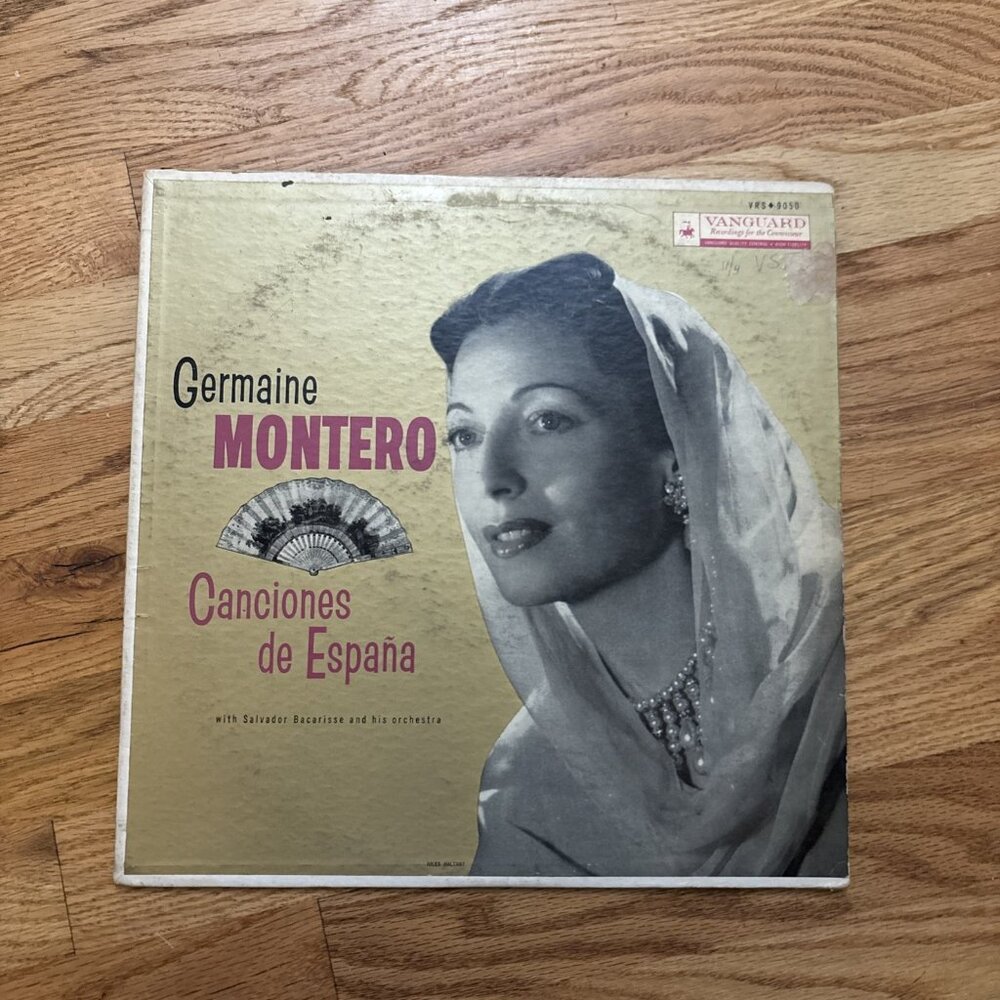 GERMAINE MONTERO: canciones de espana VANGUARD 12" LP 33 RPM